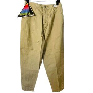 Vintage 80s Sasson 100% Cotton Canvas High Rise Mom Jeans Pleated Taper 29